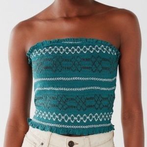 Urban Outfitter Green Tribal Tube Top
